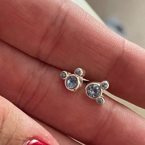 Light blue and silver Disney earrings